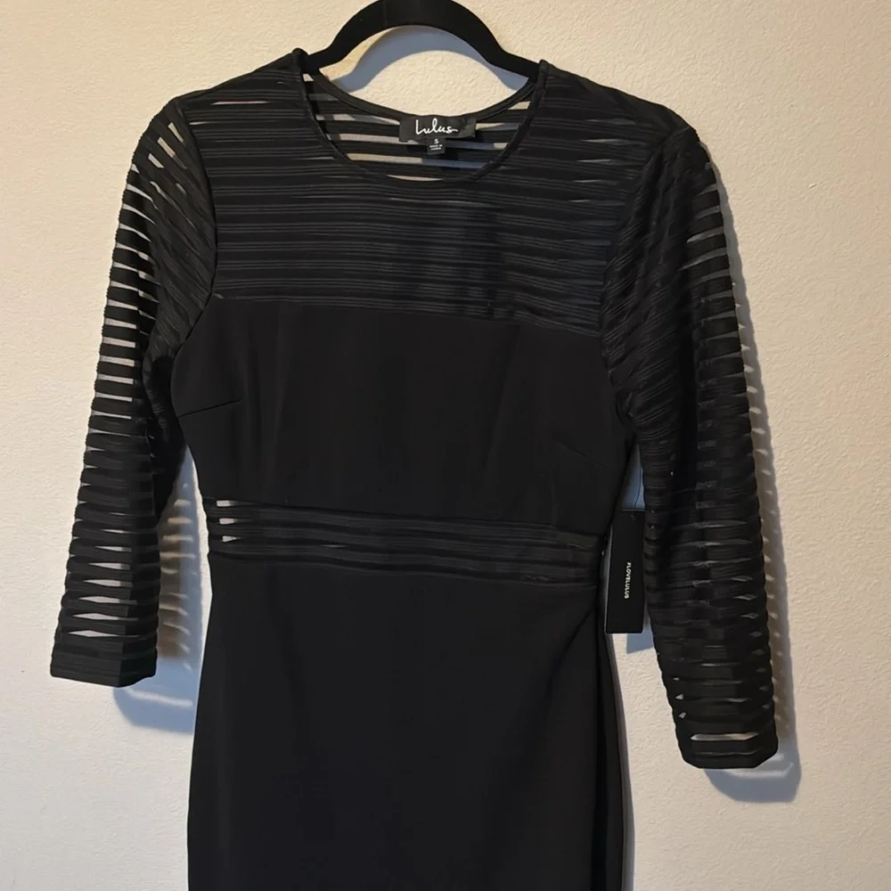 Lulu’s NWT Little Black Dress 3/4 Sleeve Women Small Classy Elegant Bachelorette